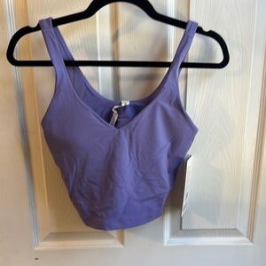 Purple V-Neck Tank Top